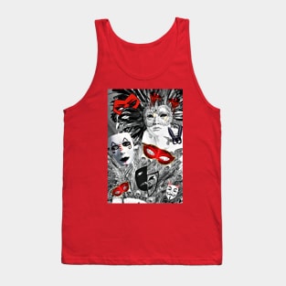 Assorted Masks Tank Top